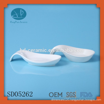 white ceramic spoon,deep spoon dish,serving spoon,ceramic spoon rest,rest ceramic spoon